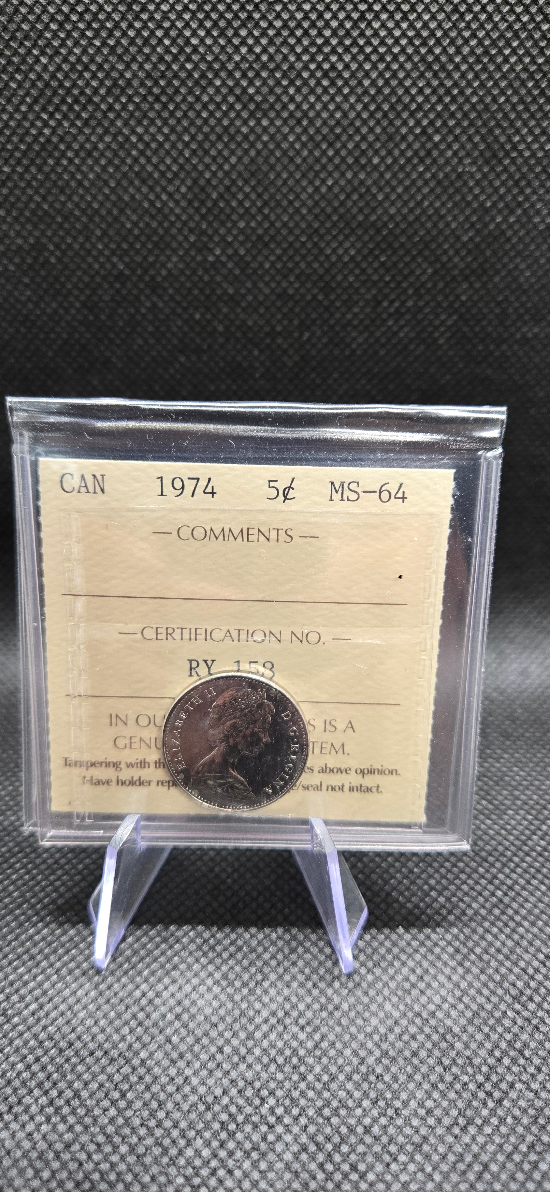 1974 Canada 5 Cent – MS-64
