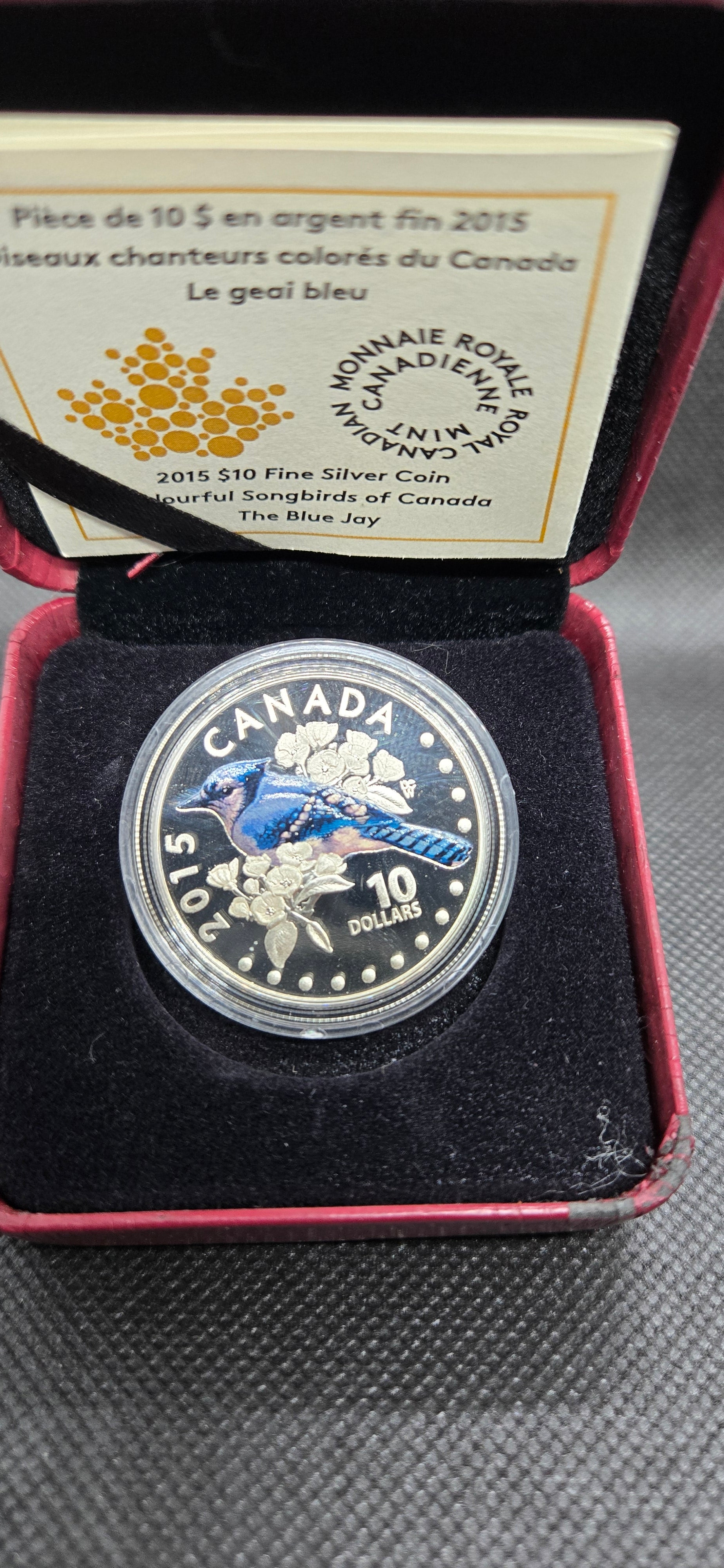 2010 Canada Songbirds of Canada – Blue Jay Fine Silver Coin