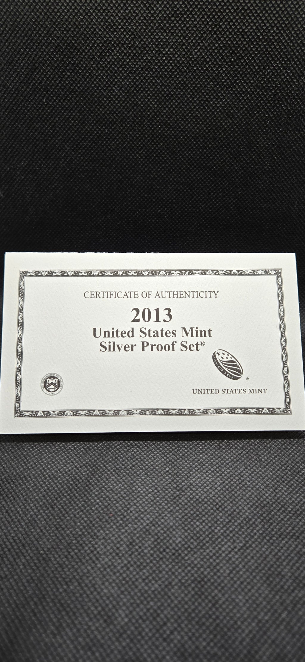 2013 United States Mint Silver Proof Set