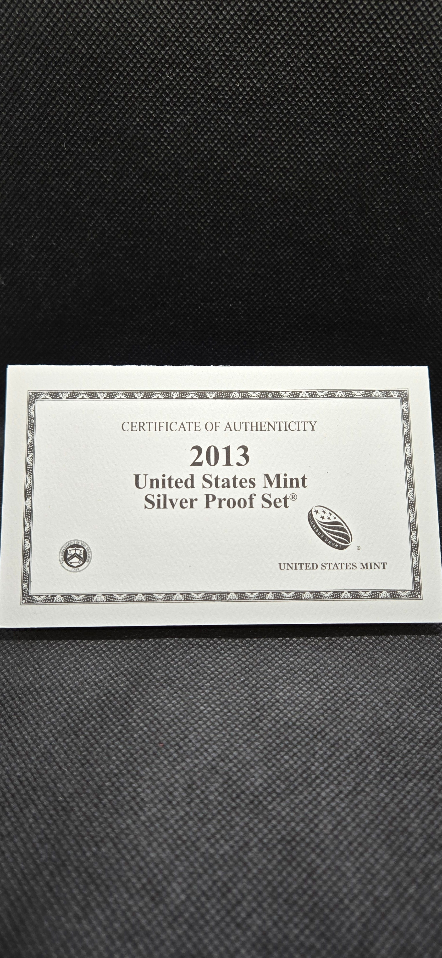 2013 United States Mint Silver Proof Set