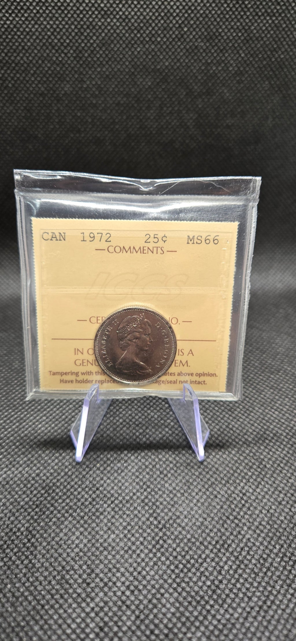 1972 Canada 25 Cent – MS-66