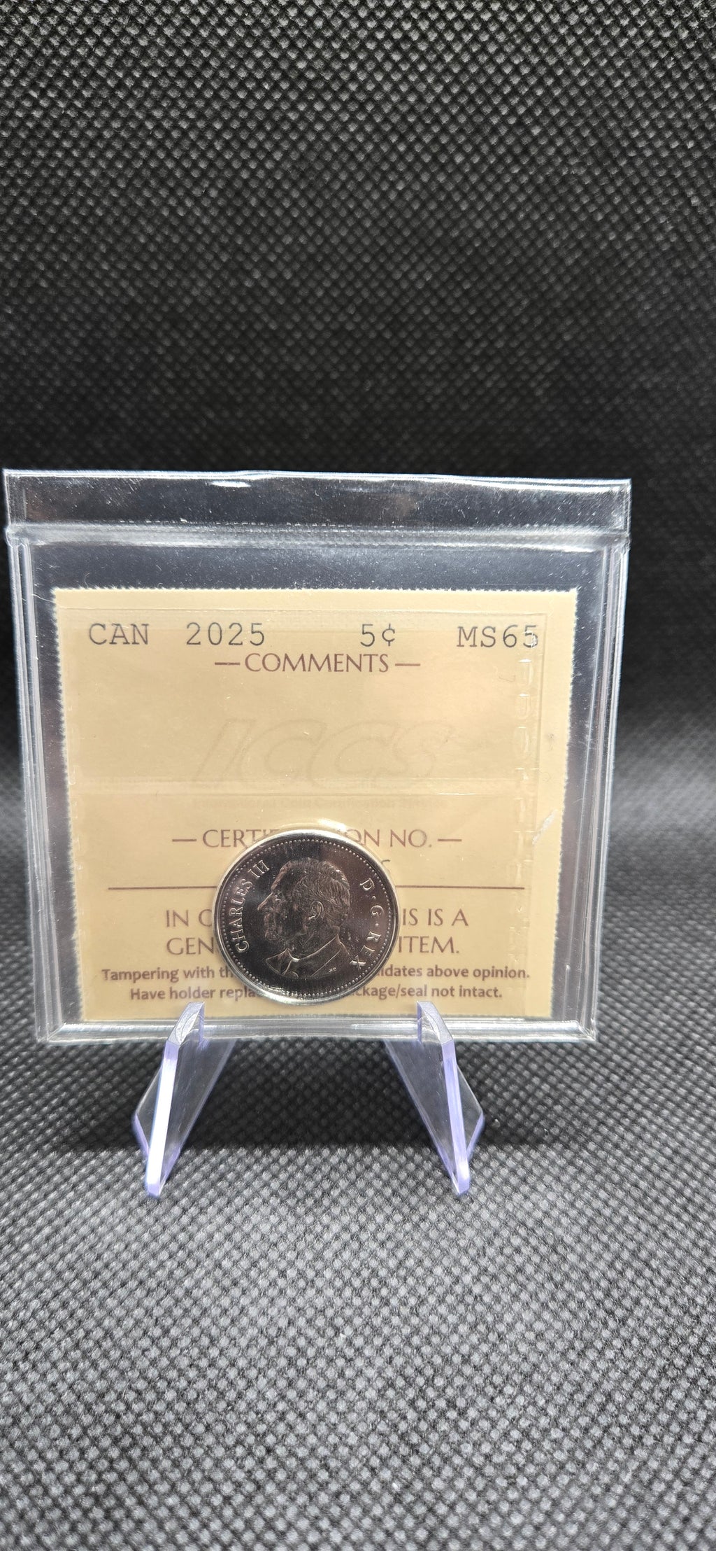 2025 Canada 5 Cent – MS-65