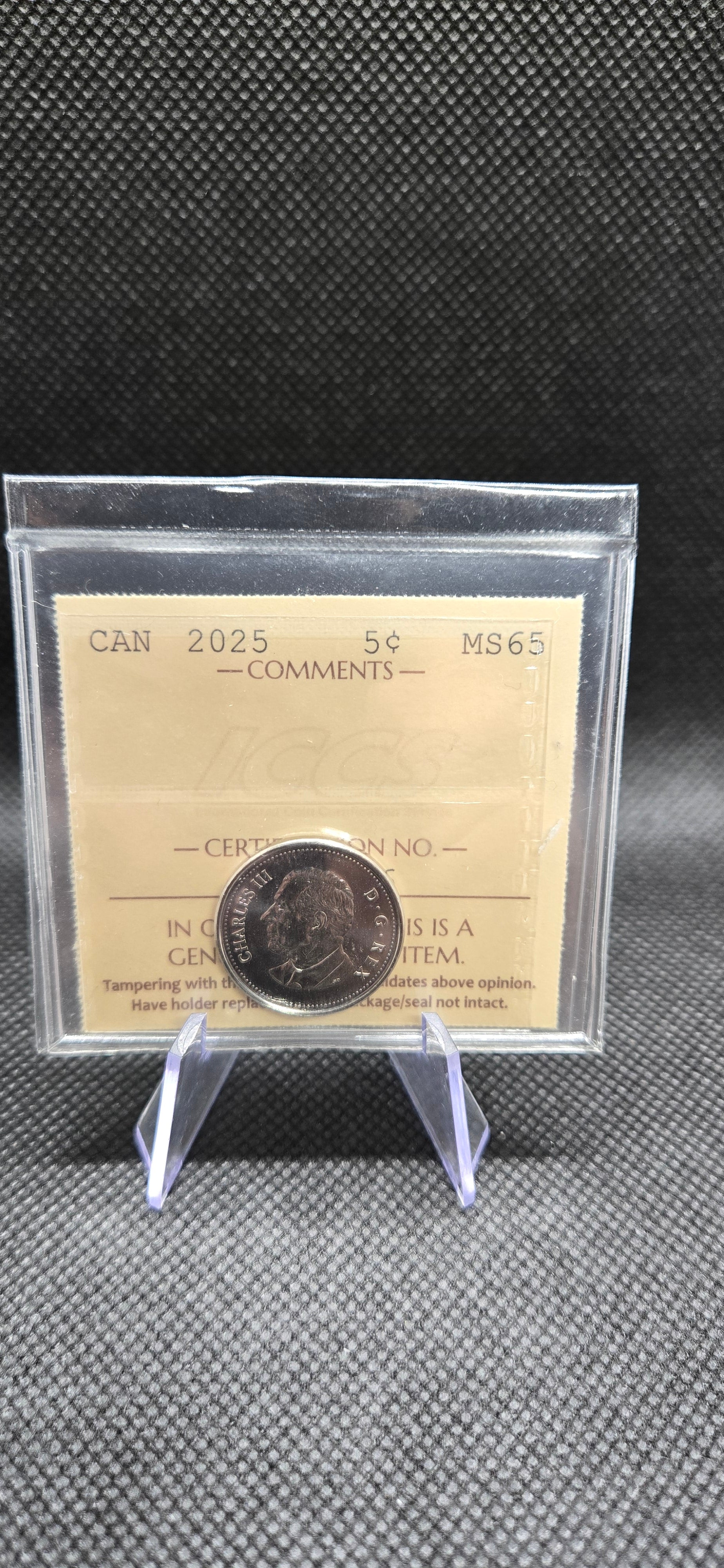 2025 Canada 5 Cent – MS-65