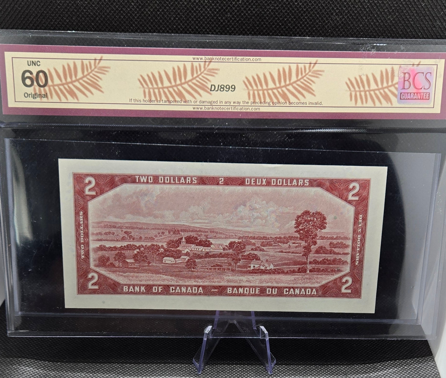 1954 Canada $2 Replacement Bank Note  – BCS UNC-60