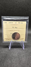 2005 Canada 5 Cent "P" V-E Day – MS-66