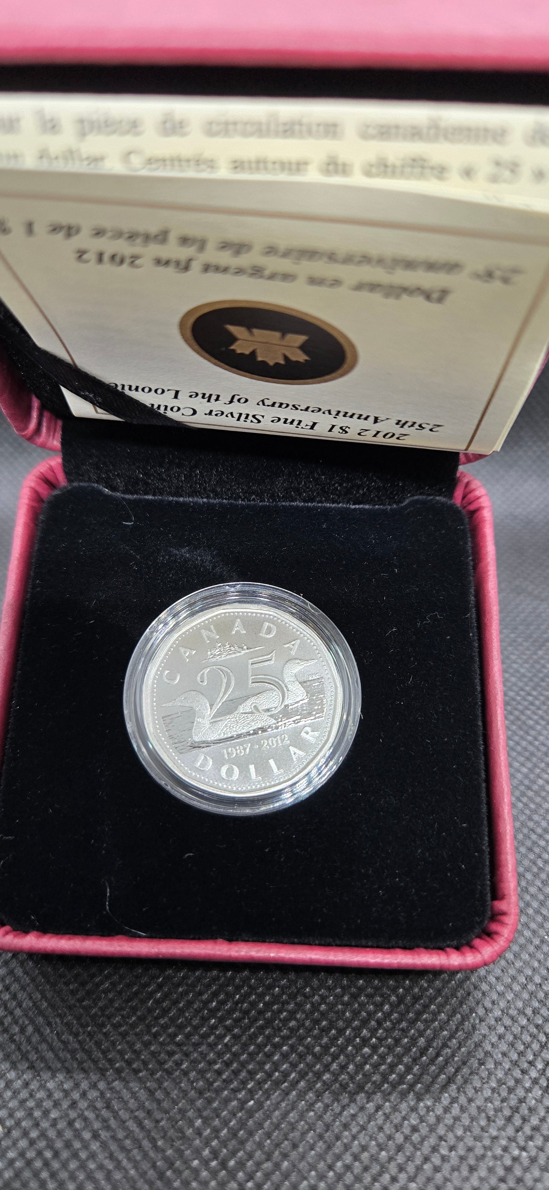 2012 Canada 25th Anniversary of the Loon Fine Silver Coin