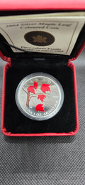 2004 Canada Coloured Silver Maple Leaf Coin
