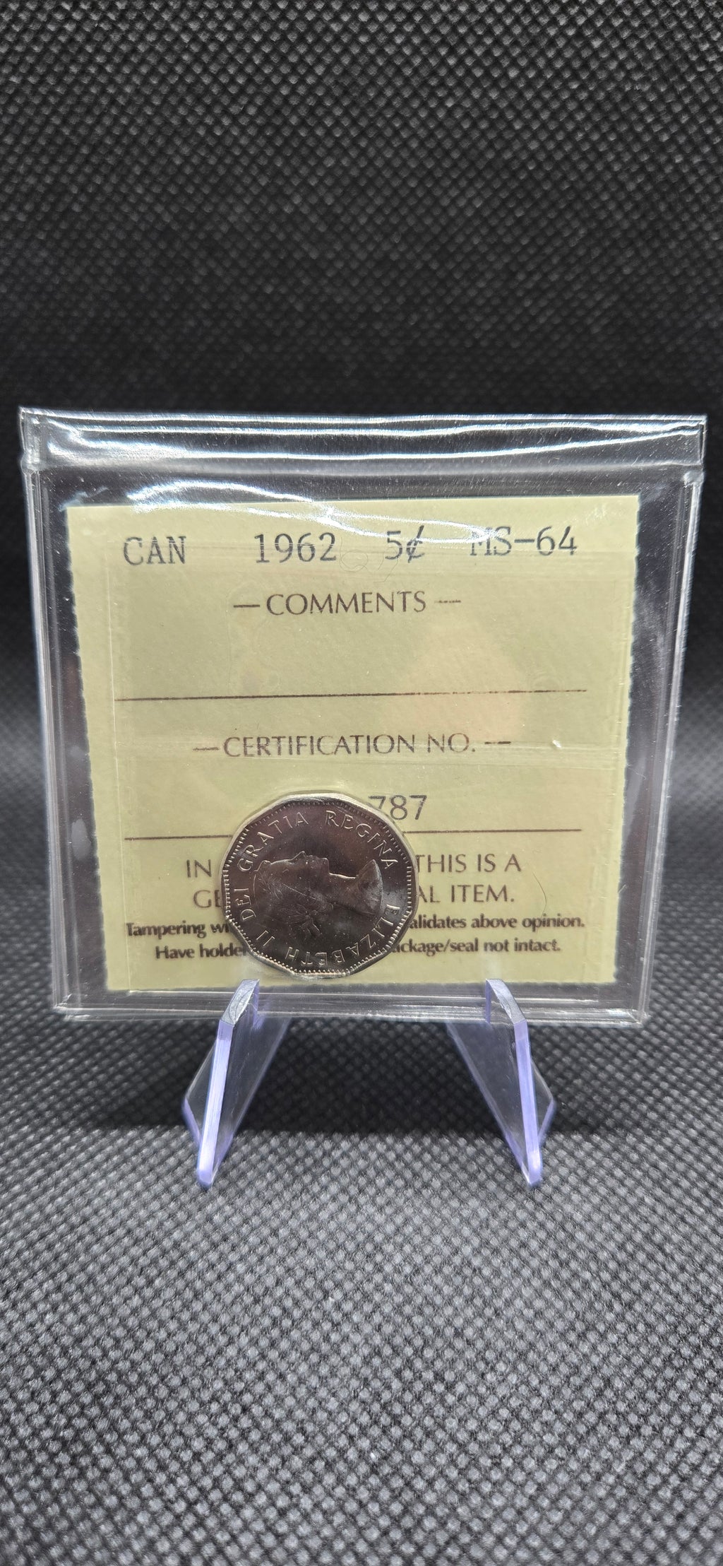 1962 Canada 5 Cent – MS-64