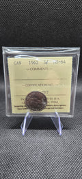 1962 Canada 5 Cent – MS-64
