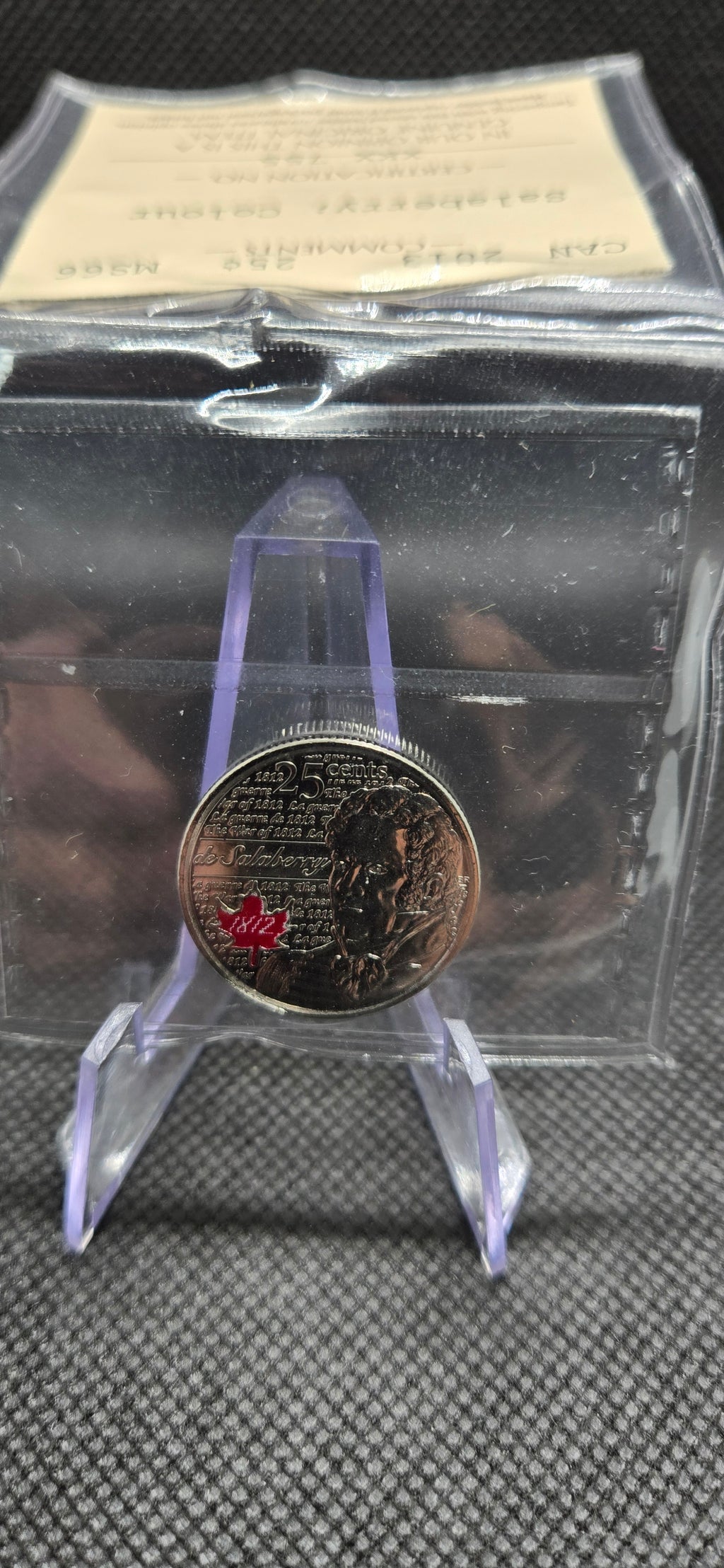 2013 Canada 25 Cent Salaberry Coloured Coin – MS-66
