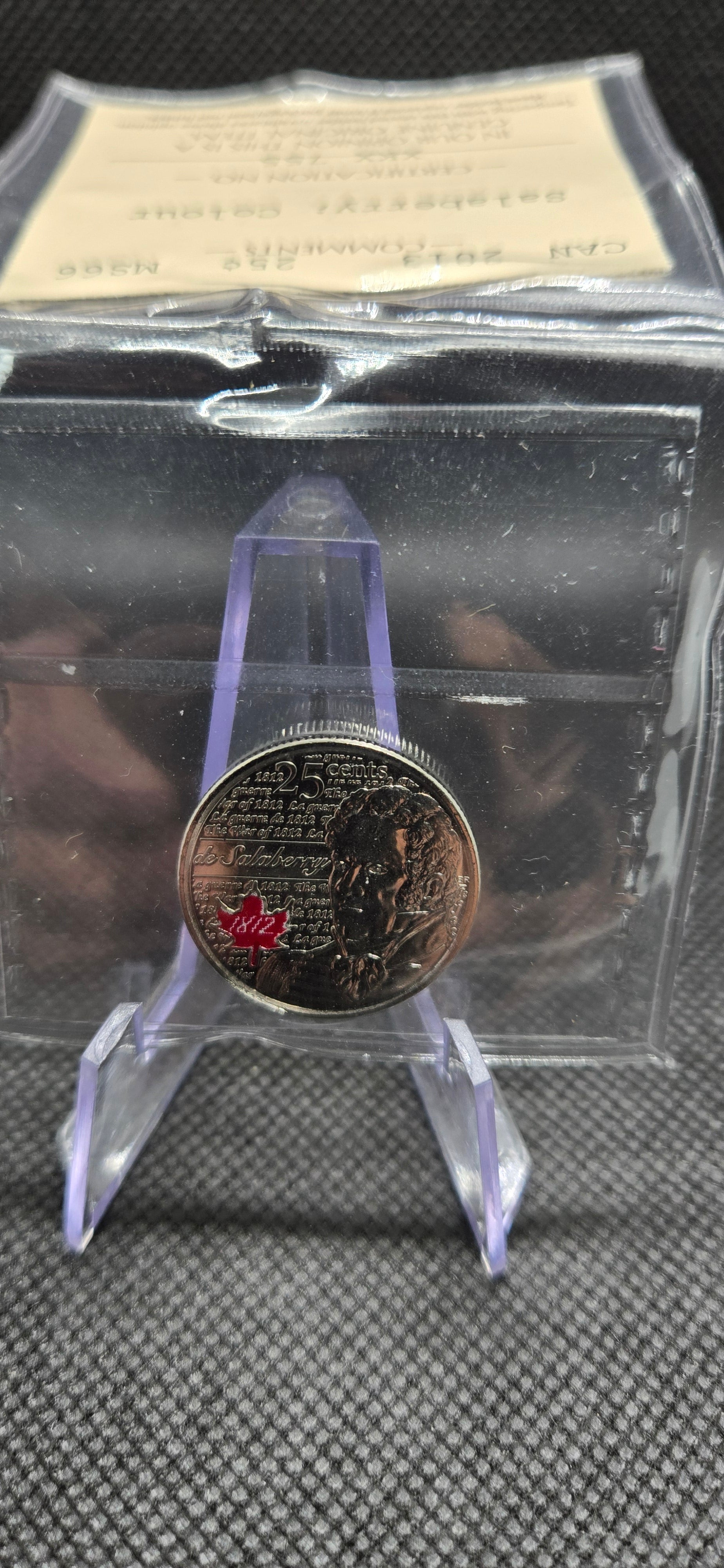 2013 Canada 25 Cent Salaberry Coloured Coin – MS-66