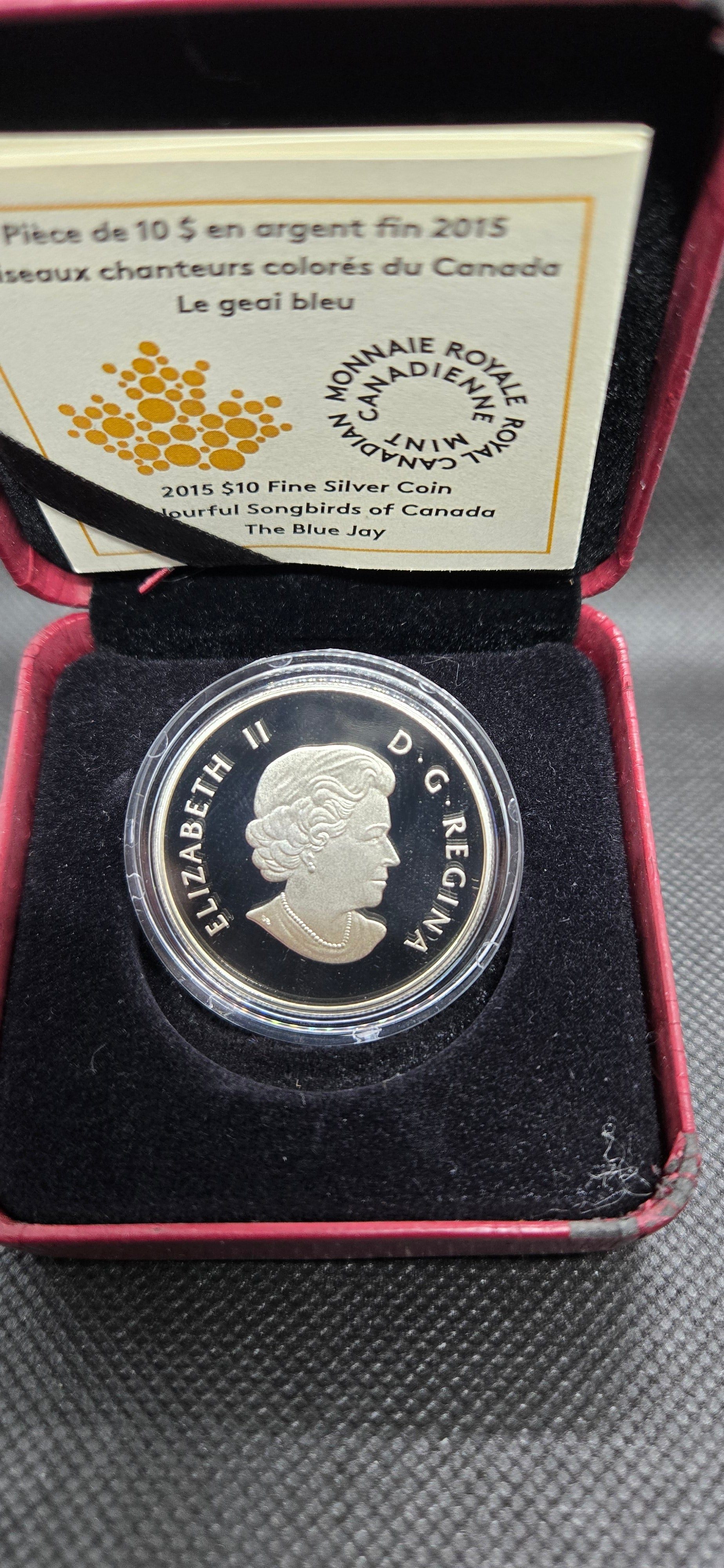 2010 Canada Songbirds of Canada – Blue Jay Fine Silver Coin